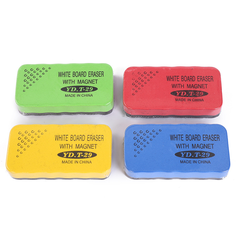 Picture of In stock wholesale EVA magnetic eraser whiteboard blackboard dual-use cartoon felt blackboard eraser color Lizheng whiteboard eraser
