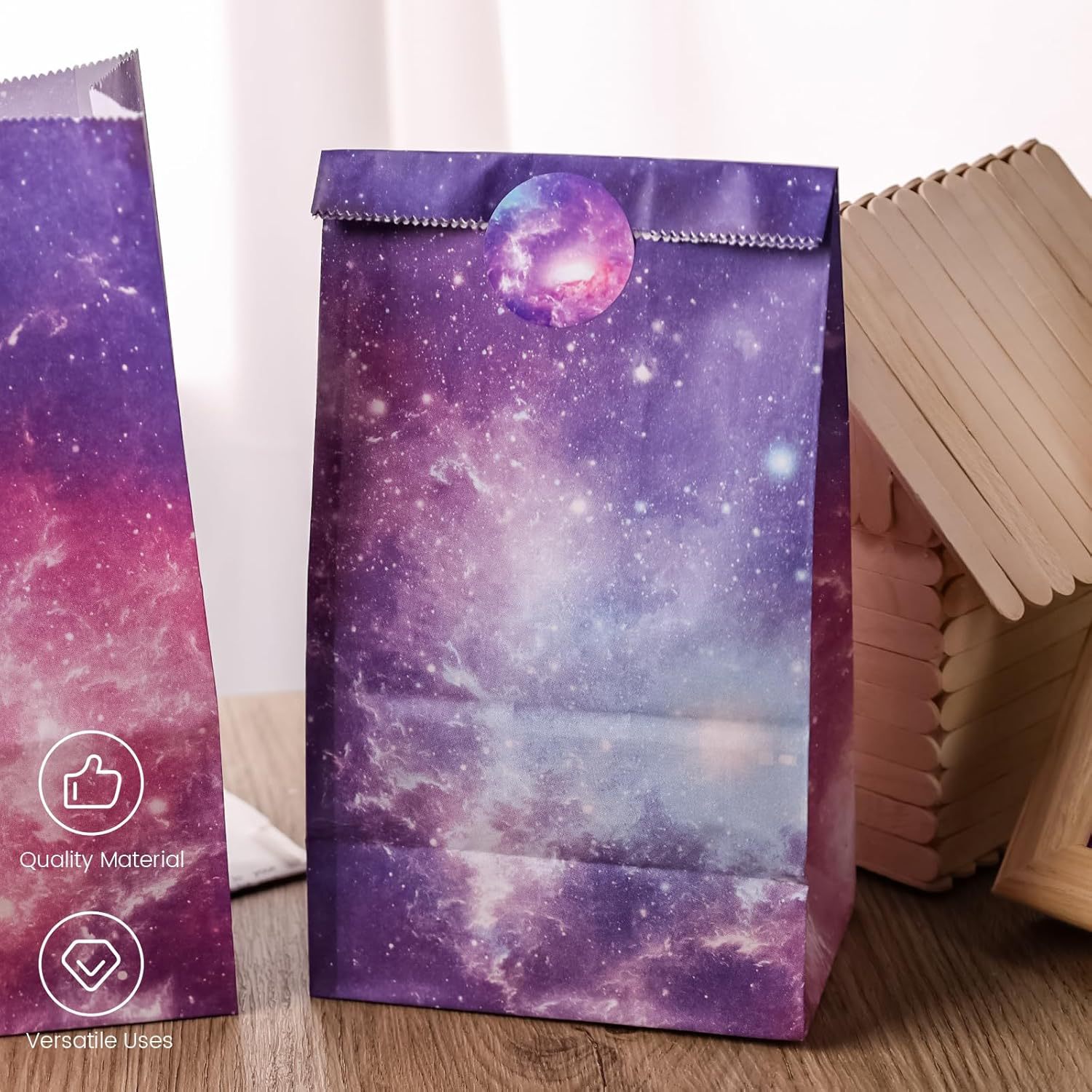 Star 54 color net red birthday gift cross-border packaging wholesale kraft paper bag gift bag gift bag square bottom