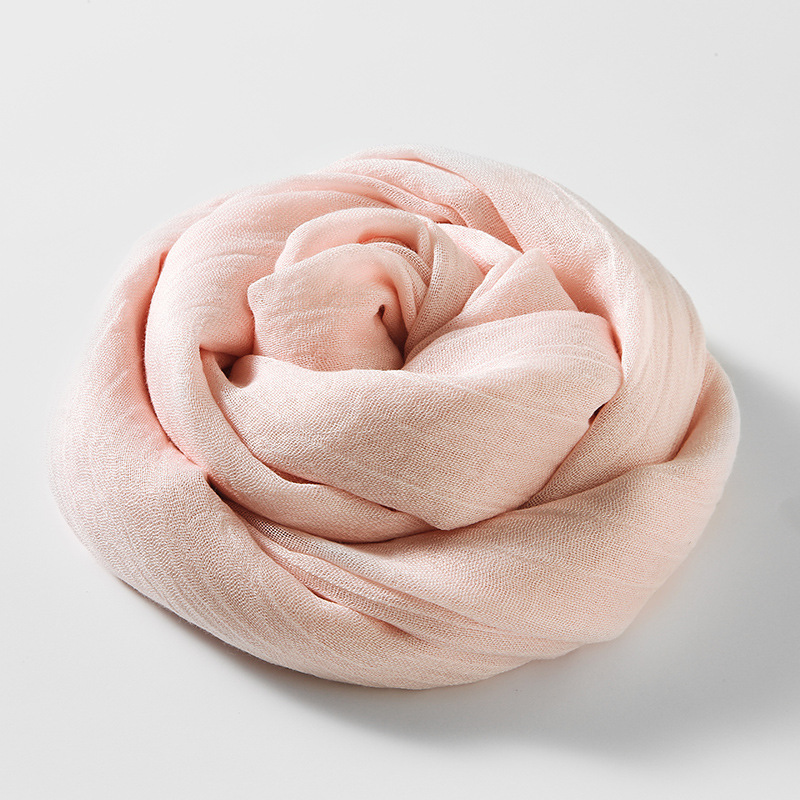 Picture of Solid Color Cotton and Linen Scarf Women's Artistic Sunscreen Scarf Scarf Beach Long Scarf Wholesale Japanese Scarf Advanced Sense