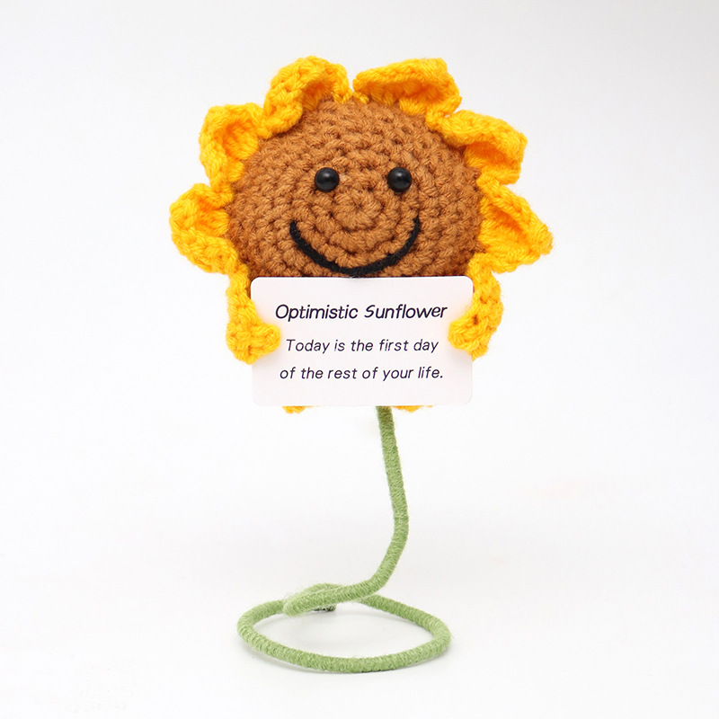 Picture of Cross-Border Hot-Selling Wool Crochet Positive Energy Potato Knitted Wool Cucumber Positive Energy Wool Crocheted Doll Finished Product