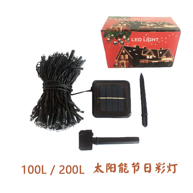 Picture of Ins Outdoor Camping Style Waterproof Solar Light String Led Ground Landscape Light 8 Functions Christmas Garden Decoration