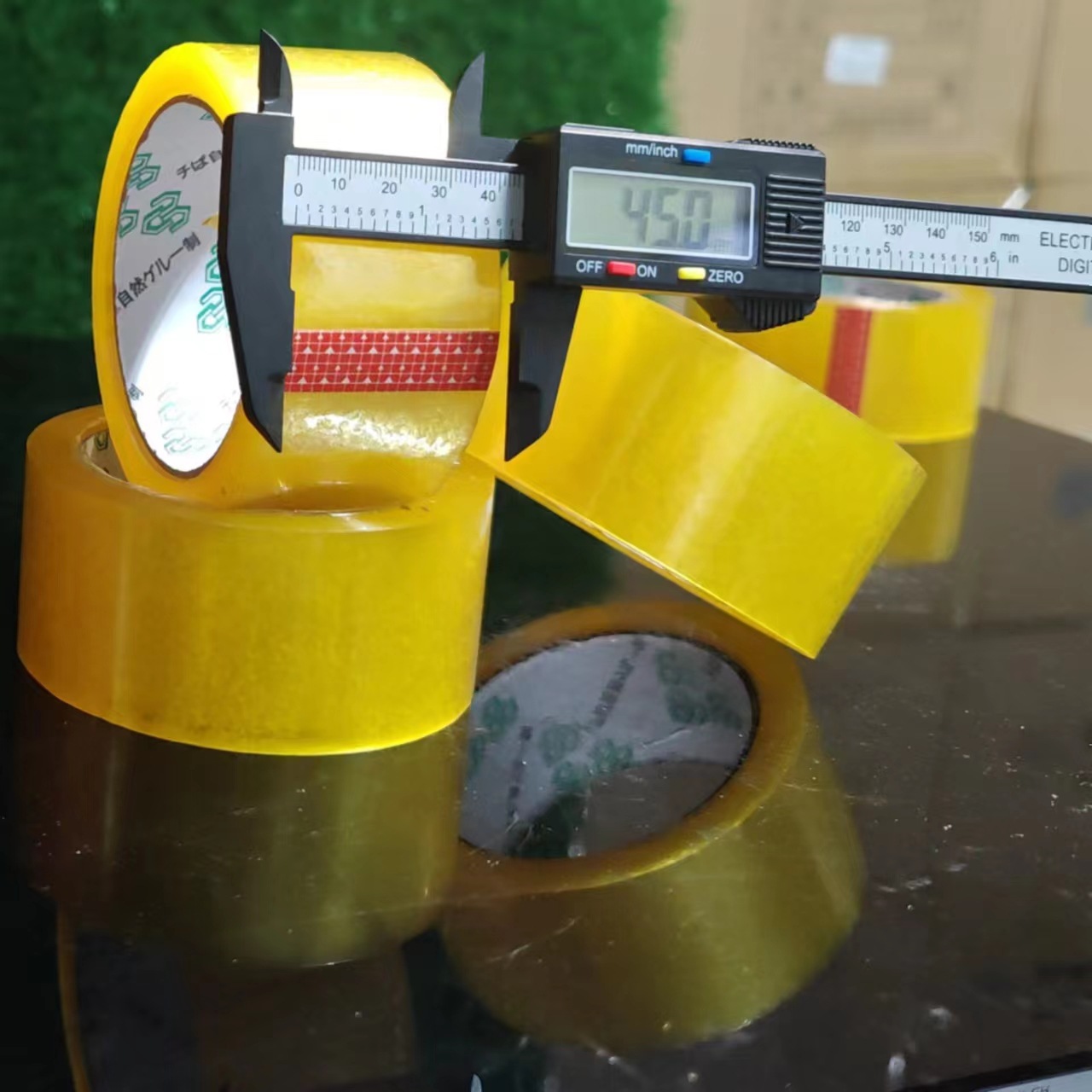 45*12 Thick Yellow Tape Large Roll Express Packaging High Viscosity Tape Sealing Tape Packaging Sealing Tape