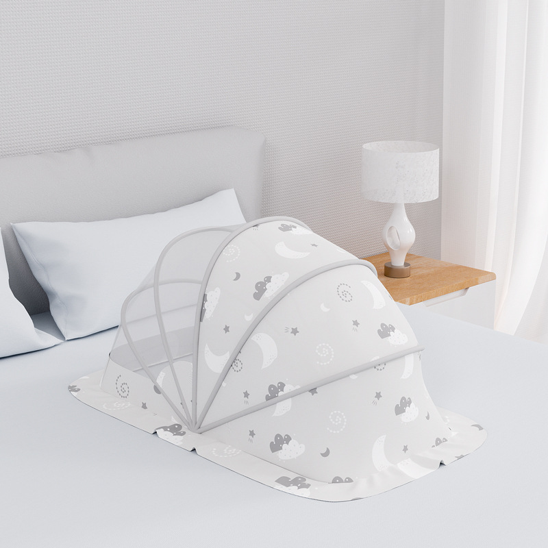 Picture of Baby Mosquito Net Baby Yurt Anti-mosquito Full Cover Foldable Baby Newborn Children's Bed Bottomless Universal