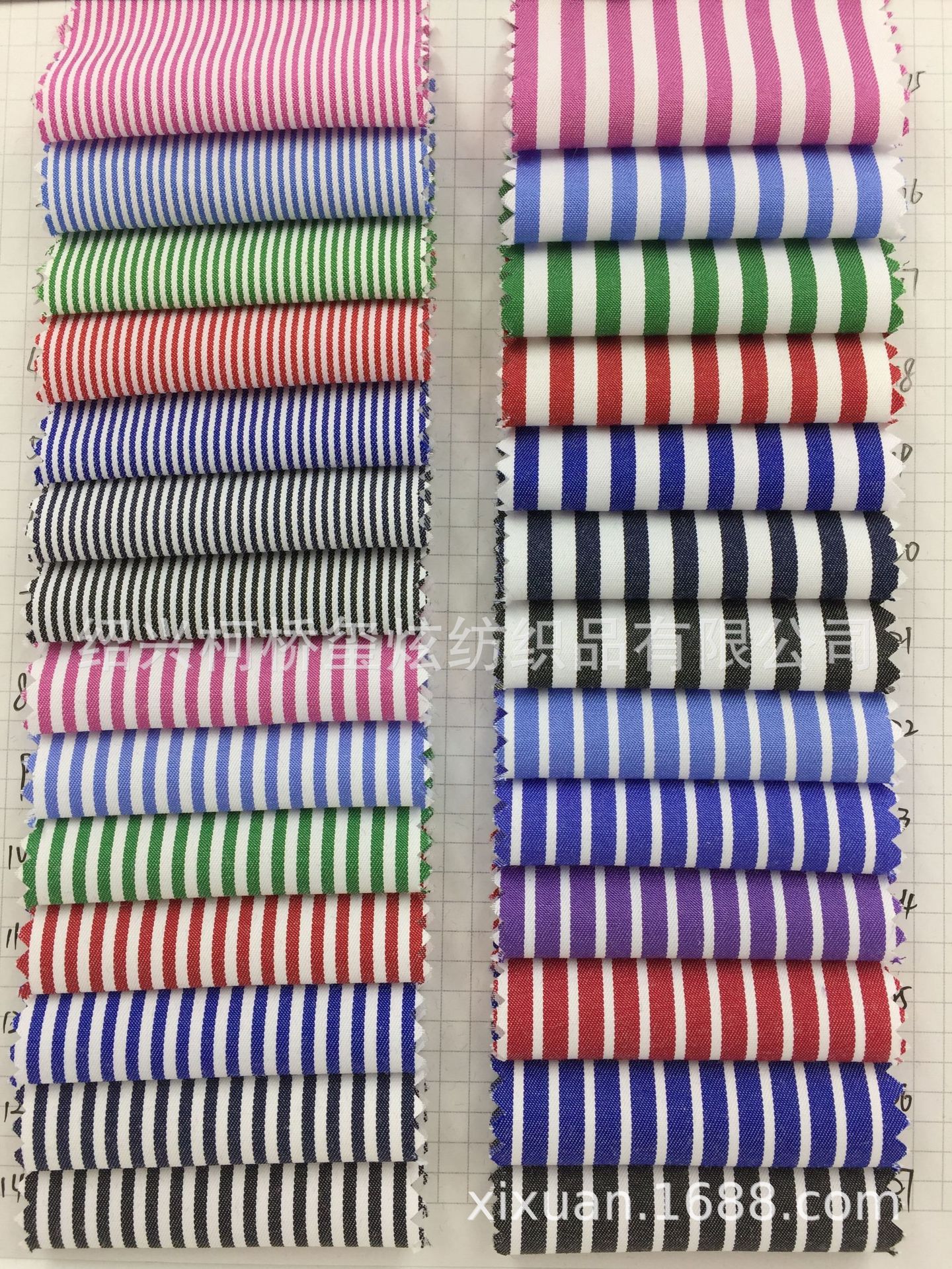 Stripe Fabric polyester cotton yarn-dyed stripe fabric full craft striped shirt fabric twill fabric in stock