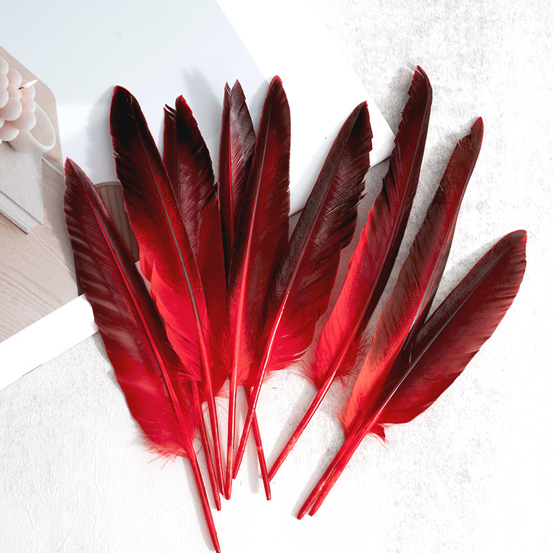 Picture of Feather Factory Wholesale Colorfulful Duck Feathers Hard Real Duck Feather Feather Pen Devil Wings DIY Handmade Materials