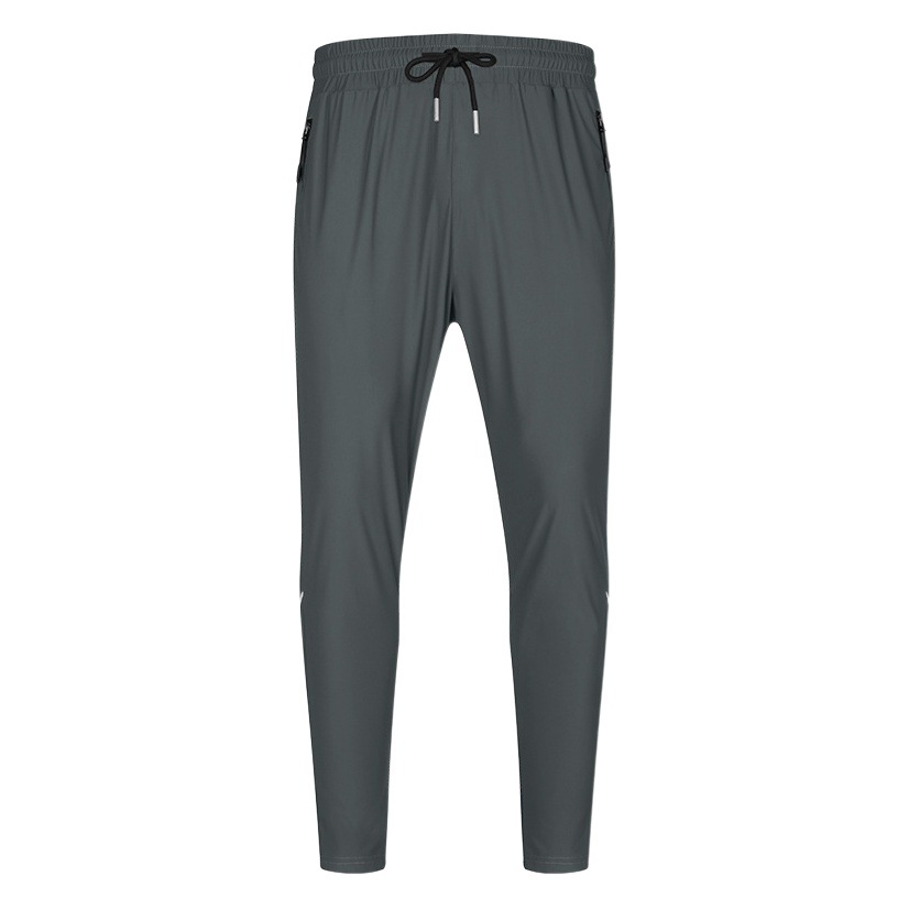 Ice Silk Stretch Quick-drying Pants Sports Pants Men's Thin Casual Foot-collecting Foot-binding Loose Summer Draping Anti-wrinkle Long Pants