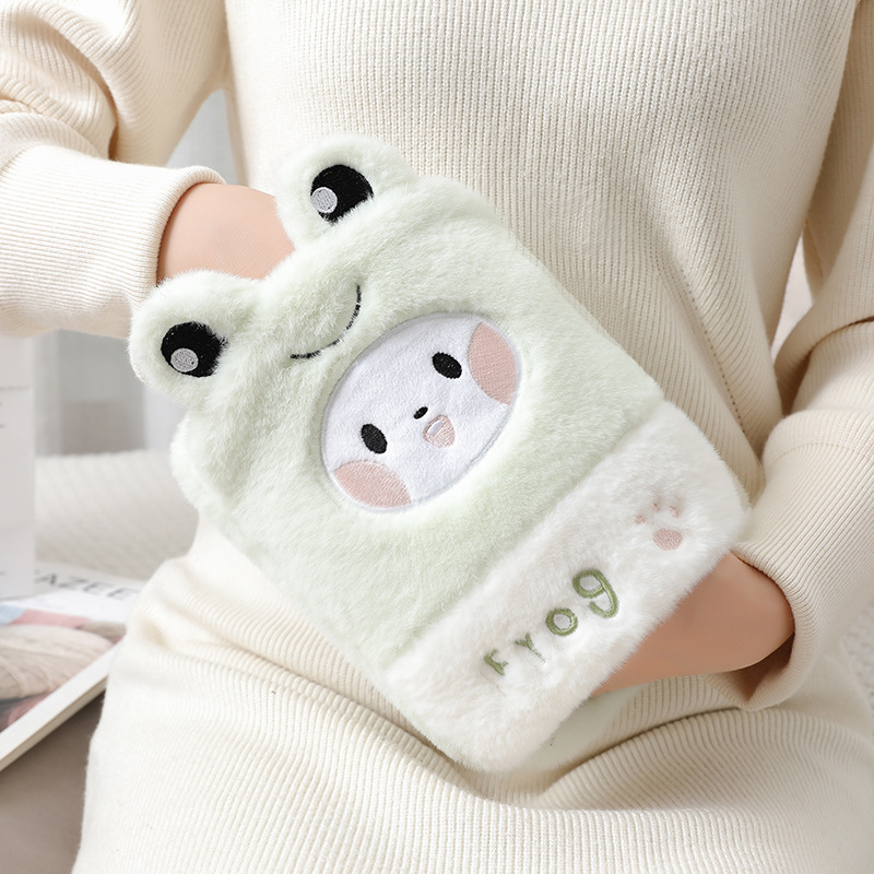 Picture of New Cute Plush Hand-Held Water-Filled Hot Water Bottle Thickeneded Explosion-Proof Pvc Hot Water Bottle Removable and Washable Spot Wholesale