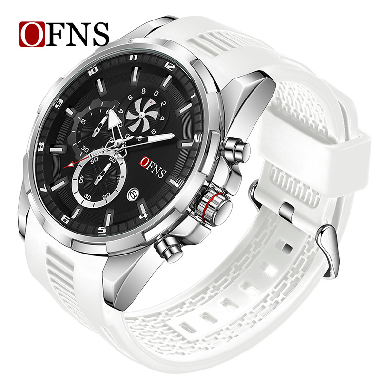 Picture of O'Fani's Men's Quartz Watch Small Three-Pin Chronograph Quartz Men's Watch Calendar Multifunctional Waterproof Wrist Watch