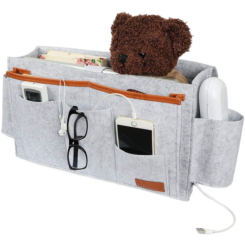 Student Dormitory Bedside Storage Hanging Bag Desktop Storage Bedside Felt Storage Bag Bedroom Felt Storage Hanging Bag