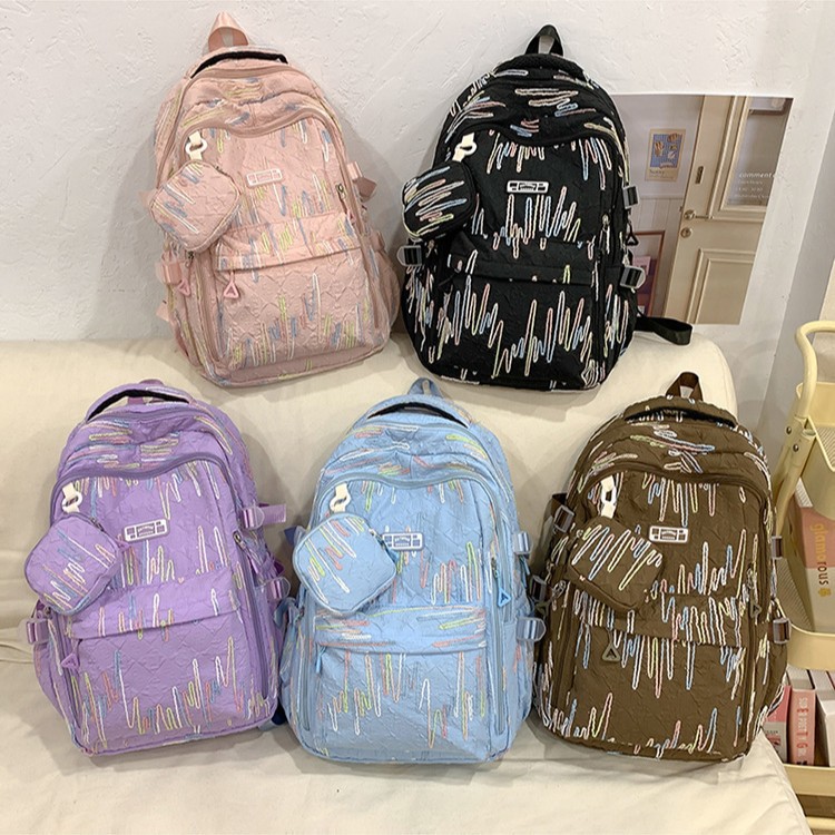 New Arrival Multi-functional Backpack Korean Style Mori Style Schoolbag for Female Students Outdoor Casual All-match Lightweight Large Capacity Backpack