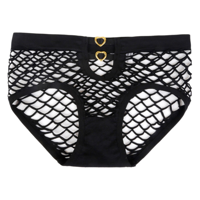 Panties women's 2021 New explosion new fashion hollow seamless Korean version of the hole fishing net naked feeling briefs 8851