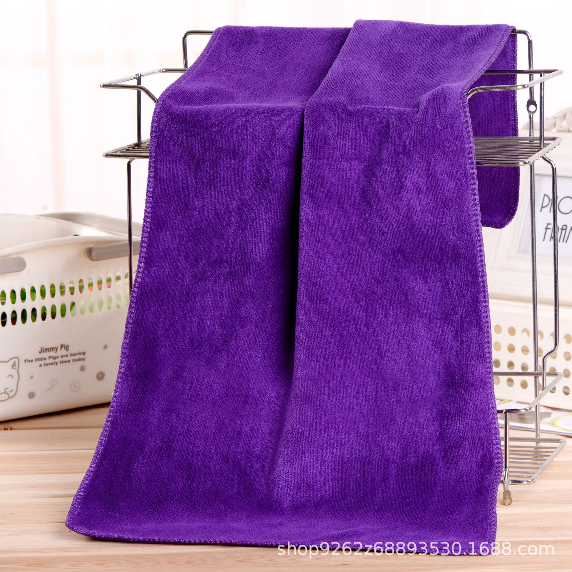 Picture of Barber shop beauty salon towel special turban hair salon strong absorbent disinfection towel can add logo wholesale