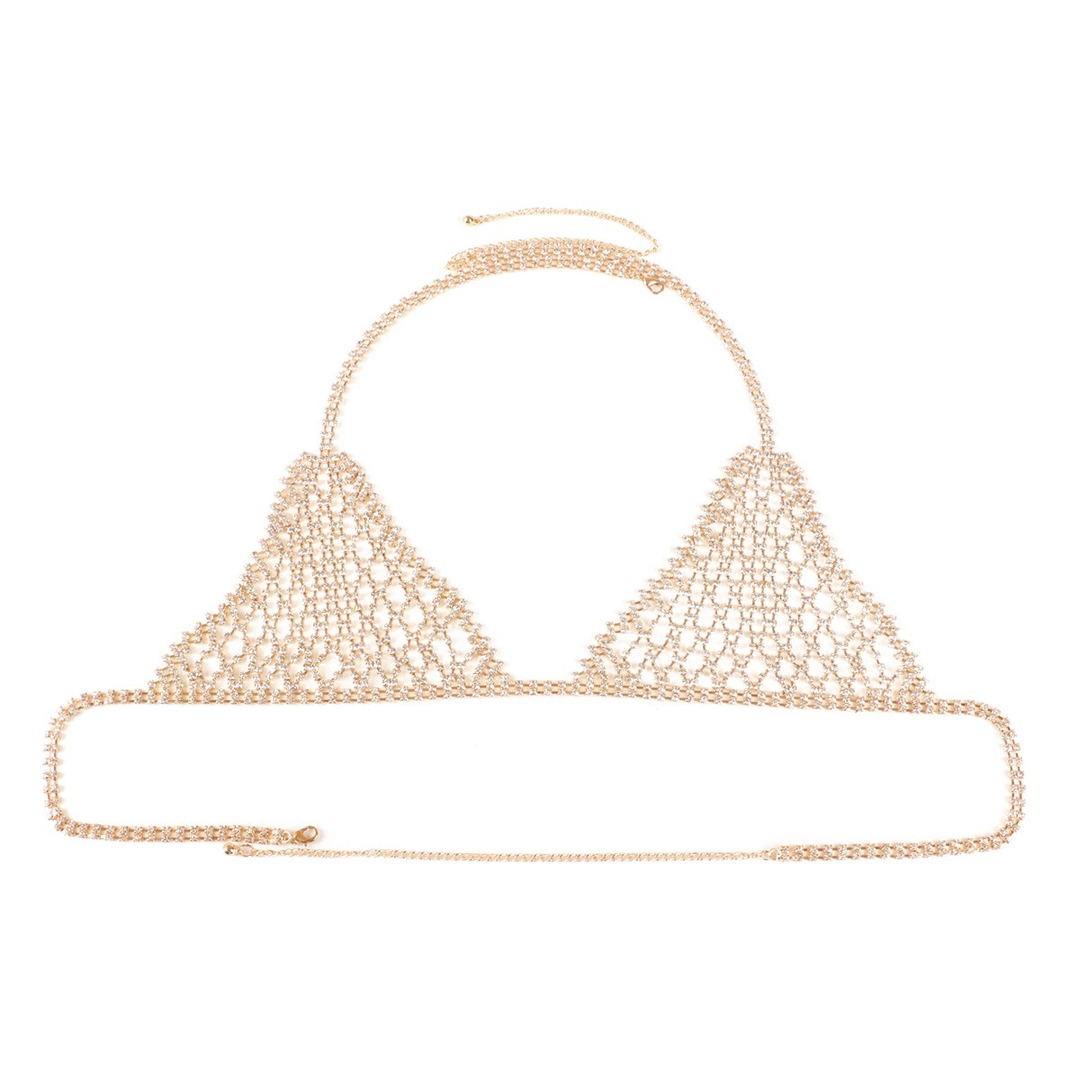 Europe and the United States cross-border jewelry exaggerated bikini chest chain thong sexy nightclub rhinestone underwear body chain suit