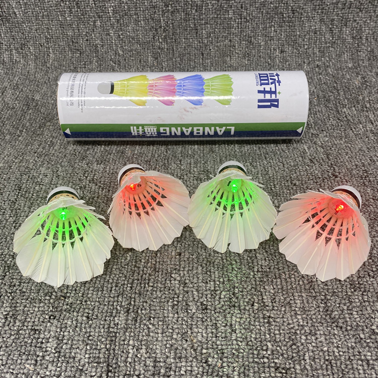 Picture of Blue Bang LED Badminton Luminous Badminton Outdoor Training Windproof Night Luminous Ball Nylon Ball