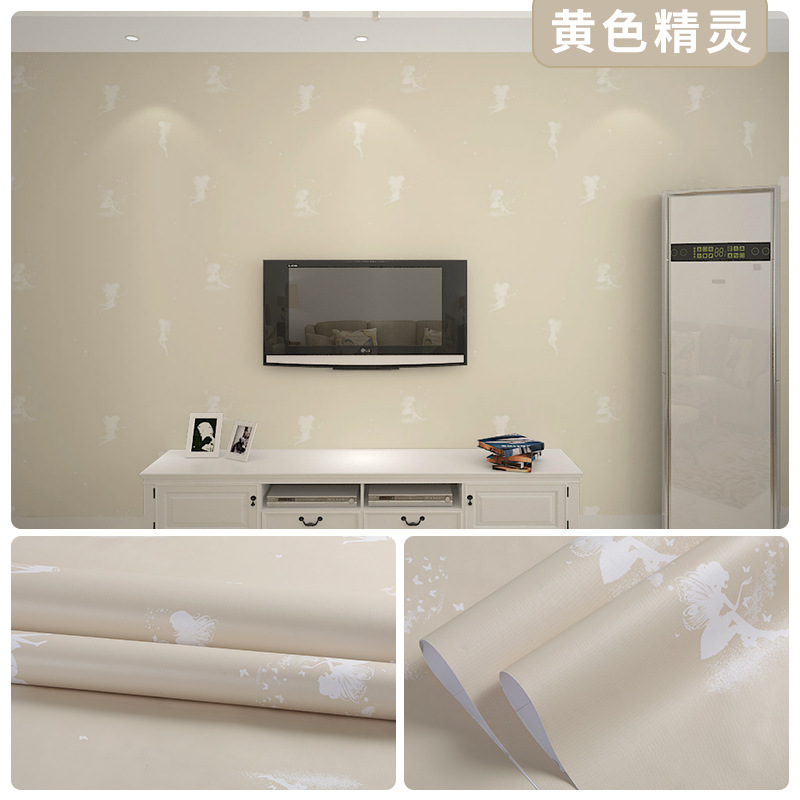 Picture of Wallpaper Self-adhesive Waterproof Moisture-proof Bedroom Background Wall Wallpaper Living Room Bedroom Dormitory Children's Room Cartoon Decorative Wall Stickers