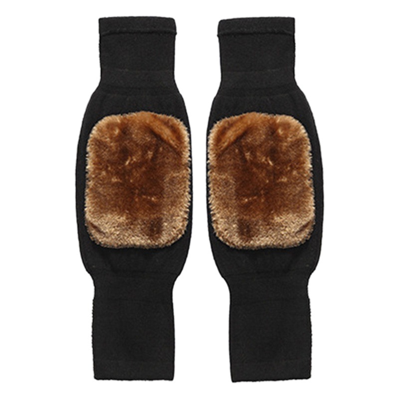 Autumn and winter cashmere leggings kneecap cover for the elderly thickened fleece-lined men and women old cold leg kneecap warm cold-proof