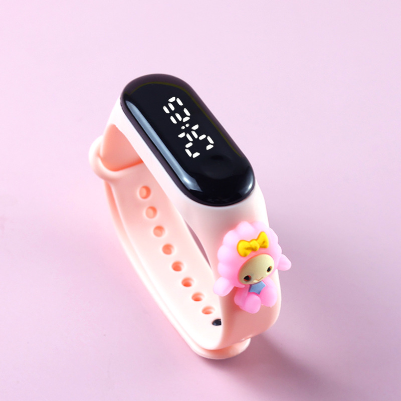 Picture of Live Hot Selling Primary School Students' Anime Bracelet LED Sticker Doll Electronic Watch Boys and Girls Waterproof Touch Watch