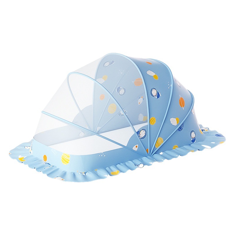 Picture of Baby Mosquito Net, Full-Cover Yurt for Babies, Foldable Universal Crib Mosquito Net for Infants and Toddlers, Light-Blocking
