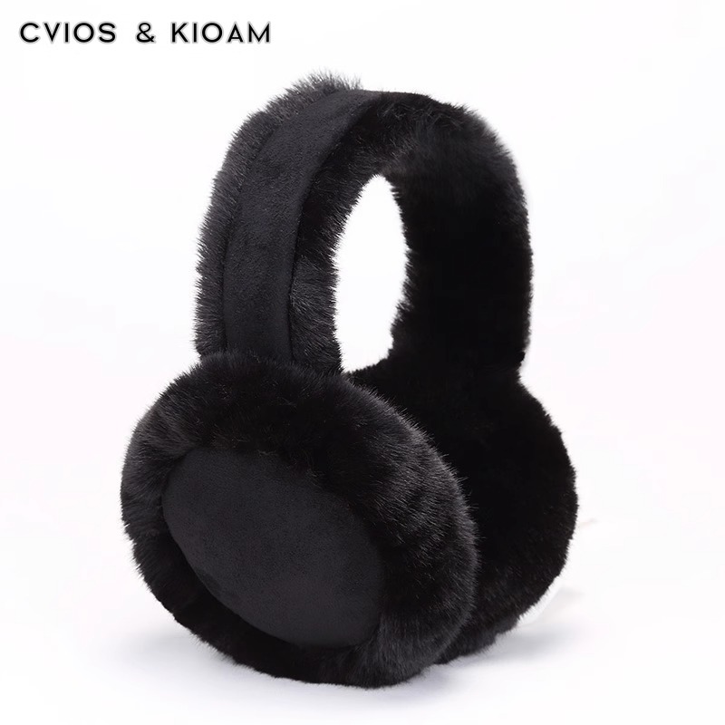 Picture of Winter New Earmuffs Women's Cold-proof Warm-keeping fleece-lined Windproof Outdoor Frozen Ear Plush Earmuffs Cute All-match Earmuffs