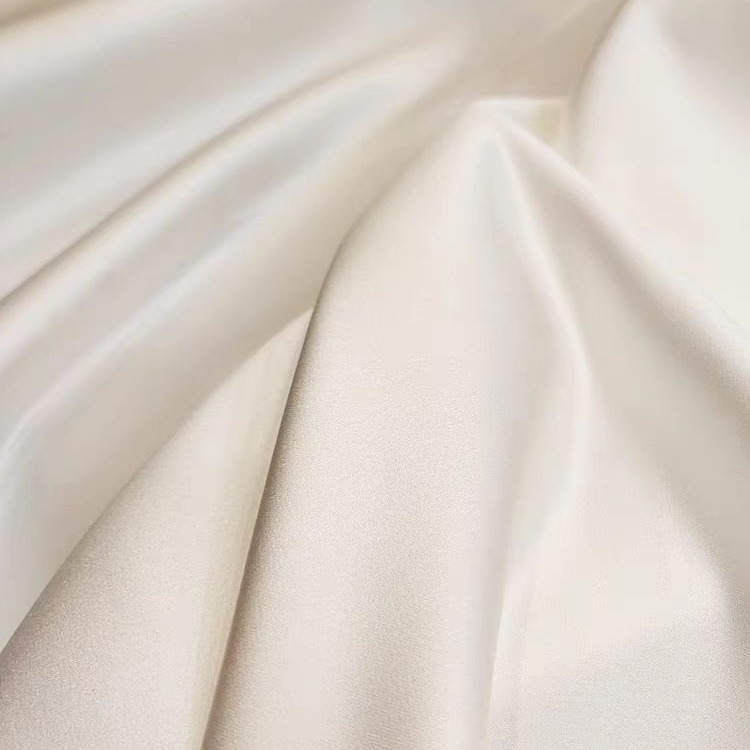 Picture of High-grade Taiwan Imported 395 Satin Wedding Dress Handmade DIY Material Clothing Fabric Solid Color Thick Satin Background Fabric