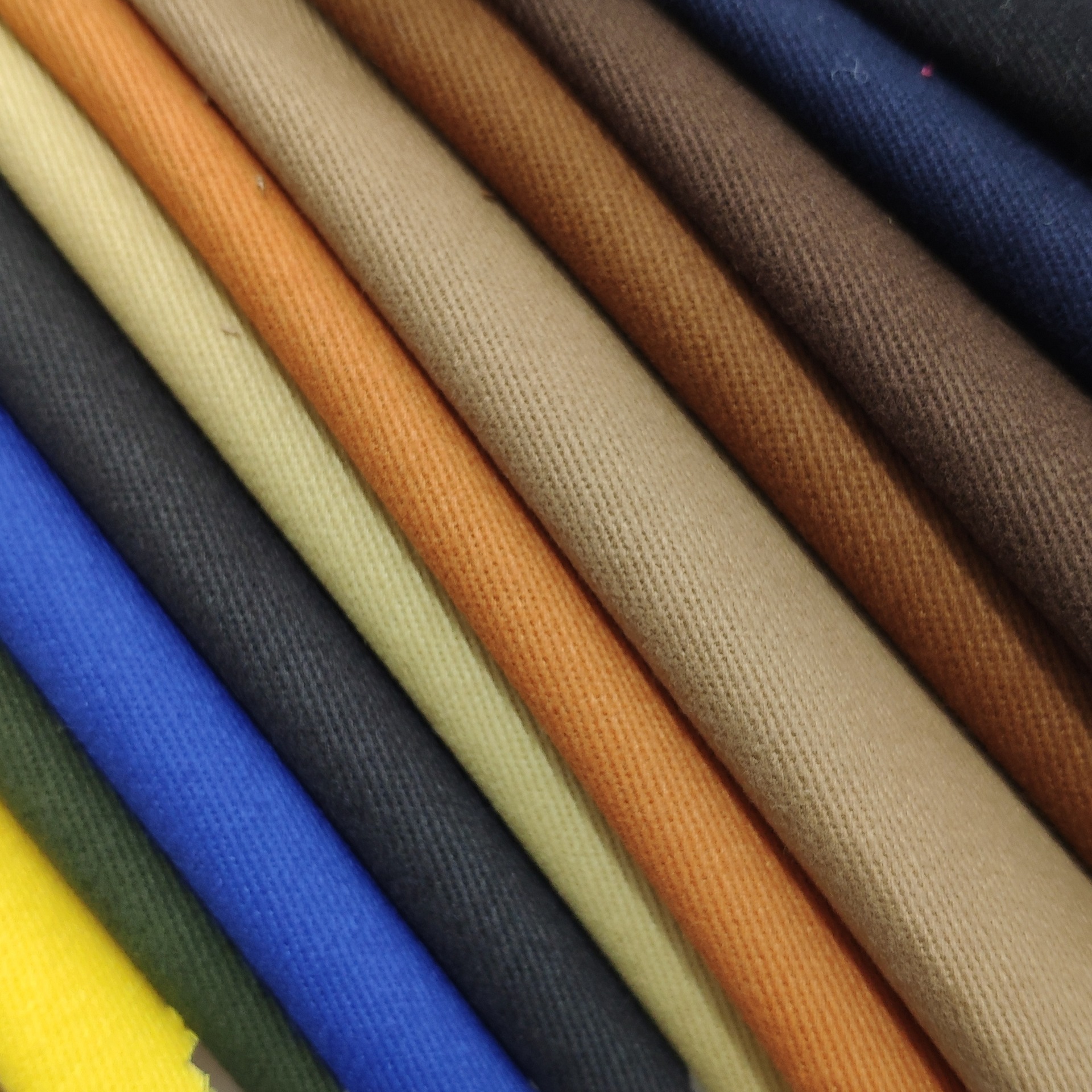 Cotton Fabric Twill Cotton Stretch Cotton Brushed Colorful Cotton Fabric Autumn Children's Clothing Pants Shopkeeper Recommended