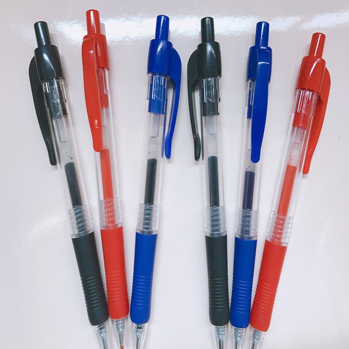 Wholesale Press Plastic Ballpoint Pen Large Capacity Ink Office Advertising Pen Promotional Gift Simple Ballpoint Pen