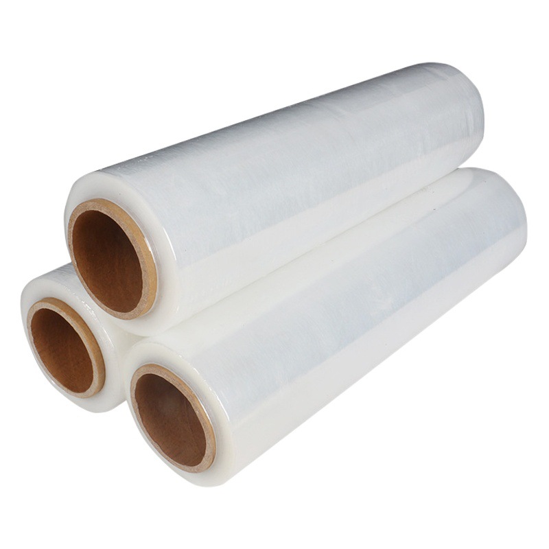 Wrapping film plastic wrap film wire drawing packaging plastic film industrial pe stretch film protective film large Roll Commercial