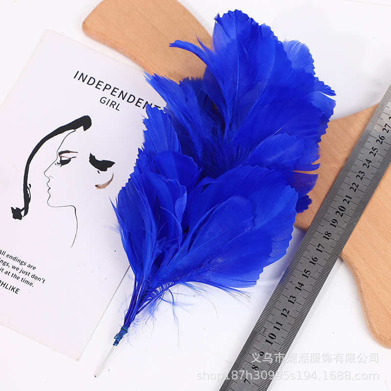 Picture of Goose Feather Soft Floating Wire Flower Headwear Clothing Dress Accessories Stage Performance Feather Hair Accessories Hat Wholesale Cross-Border
