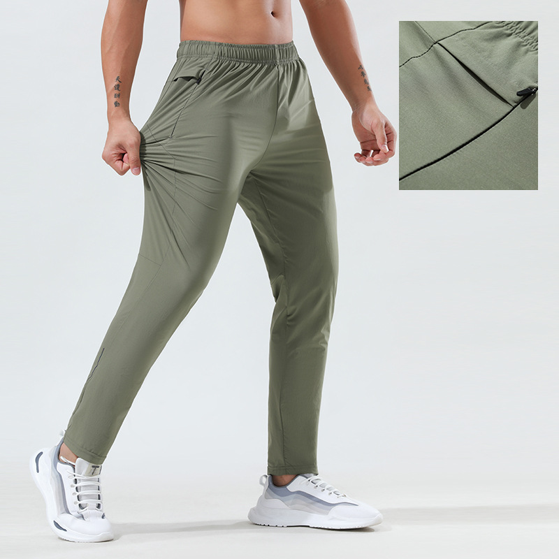 Picture of LULU Sports Quick-drying Pants Men's Loose Summer Thin Ice Silk Outdoor Running Fitness Yoga Leisure Training Pants