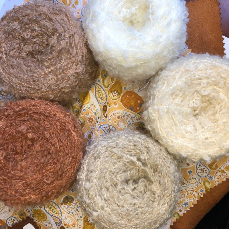Hand-knitted DIY Finger Loop Line Doll Hair Line Knit Scarf Hat Feature Line Wool Loop Line