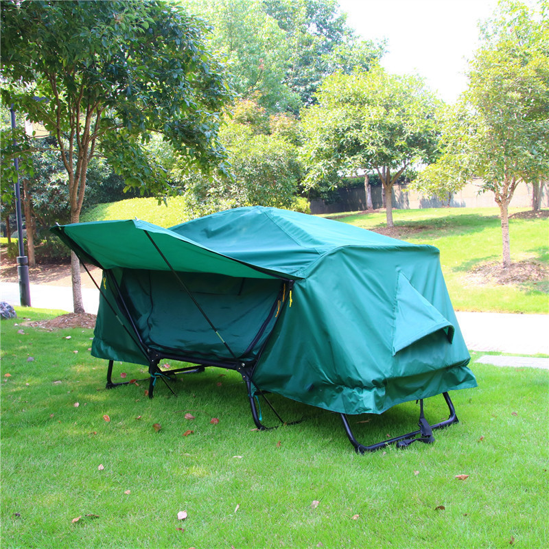 Picture of Outdoor camping tent thickened Oxford cloth warm off-ground tent single double fishing off-ground tent