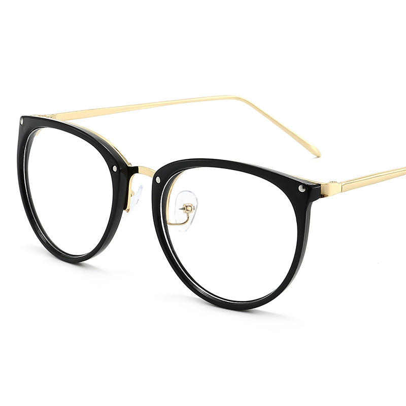 Picture of Cross-border new transparent retro glasses frame men and women can match myopia glasses frame student plain glasses 1097
