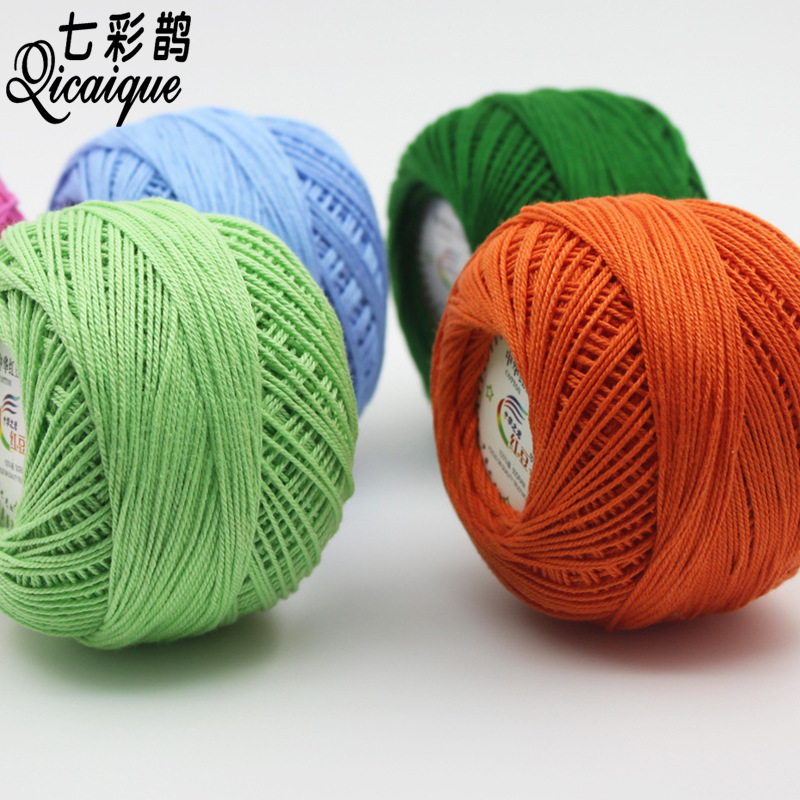 Manufacturer Wholesale 3 # Lace Thread Crochet Baby Thread Cushion Knitting Thread Crochet Summer Crochet Hat Hollow Lace Thread