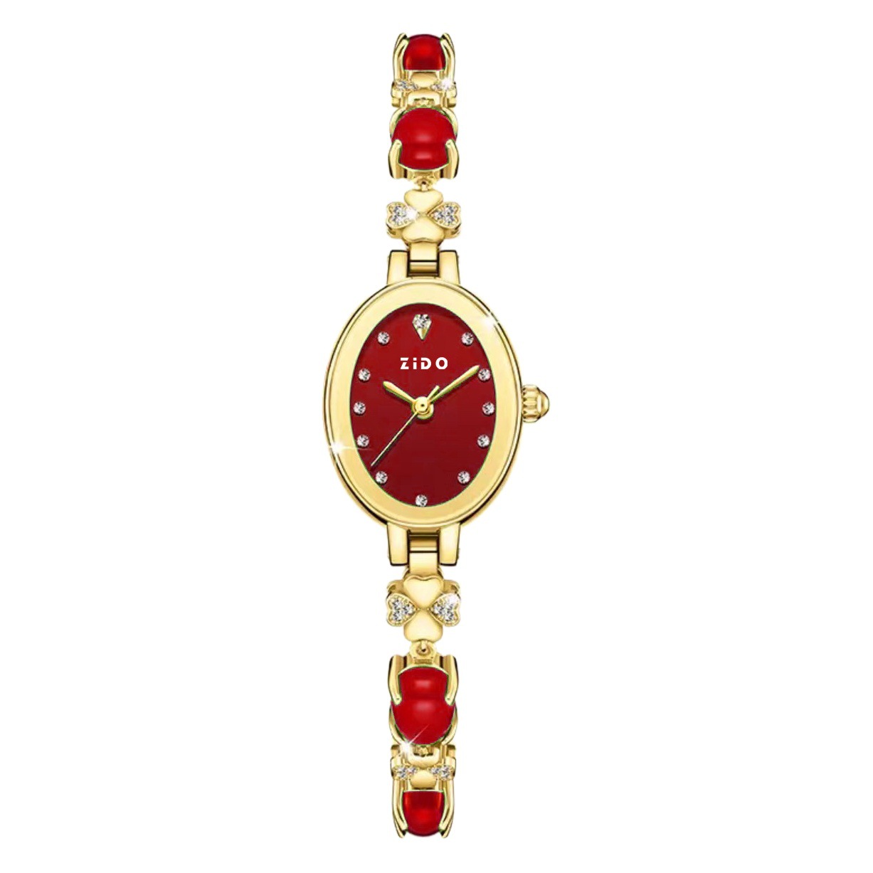 ZIDO Brand High Beauty Value Watch Women's Fashionable Elegant Entry Luxury Quartz Diamond Set Oval Women's Watch 1406