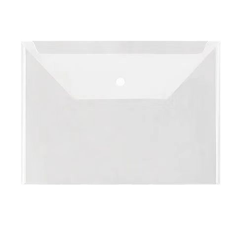 Picture of A4 File Bag Transparent Thickeneded Student Large Capacity Test Paper Storage Bag Office File Information Snap Bag Wholesale