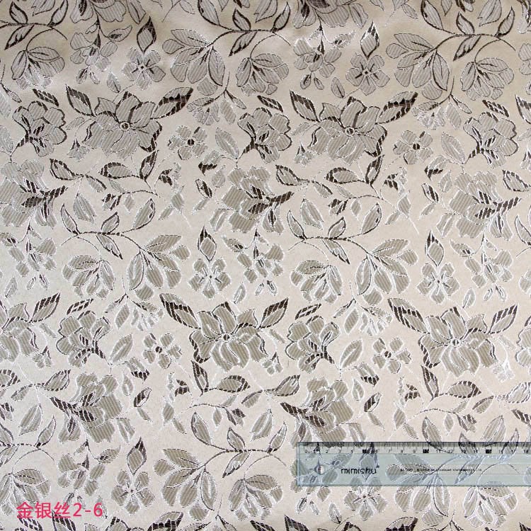 Picture of Wholesale Han Dynasty Gold and Silver Silk Fabric Tang Suit Jacquard Fabric Brocade Gold and Silver Silk Jacquard Brocade Fabric