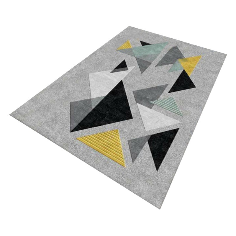 Picture of Modern Simple Living Room Carpet Geometric Pattern Home Study Sofa Printing and Dyeing Carpet Homestay Hotel Carpet Floor Mat