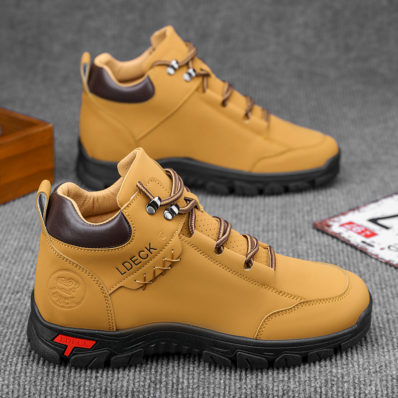Mountaineering Shoes Men's Four Seasons Work Wear-resistant Labor Insurance Shoes Fashion Casual Shoes Outdoor Running sneaker plus size Men's Shoes