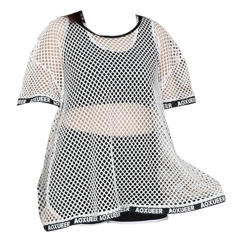 Plus Size Swimsuit for Fat mm Women Split Three-Piece Mesh Cover-Up Loose Slimming Look Belly-Covering Hot Spring Swimsuit Manufacturer Wholesale