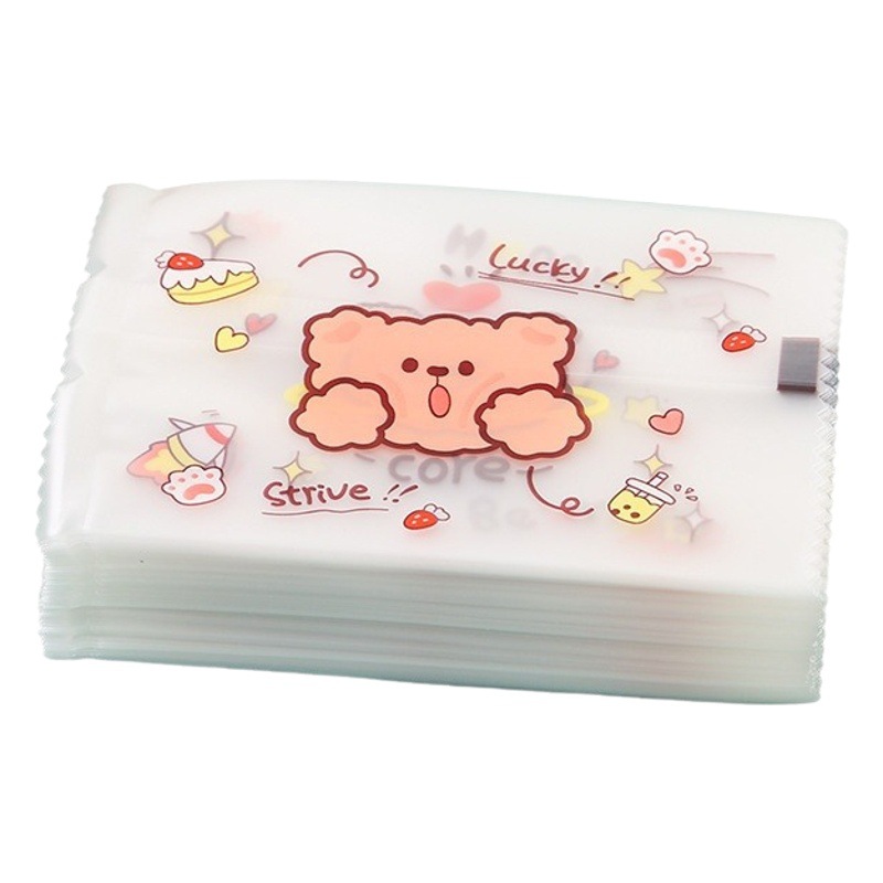 Fresh printed snowflake crisp packaging bag cartoon pattern frosted candy bag nougat casual food machine sealing bag