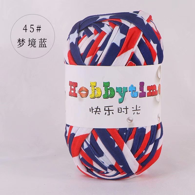 Picture of Happy Time High Elasticity Cloth Line 100g Color Material Bag Home Carpet Floor Mat Hook Shoe Hand-Knitted Thread