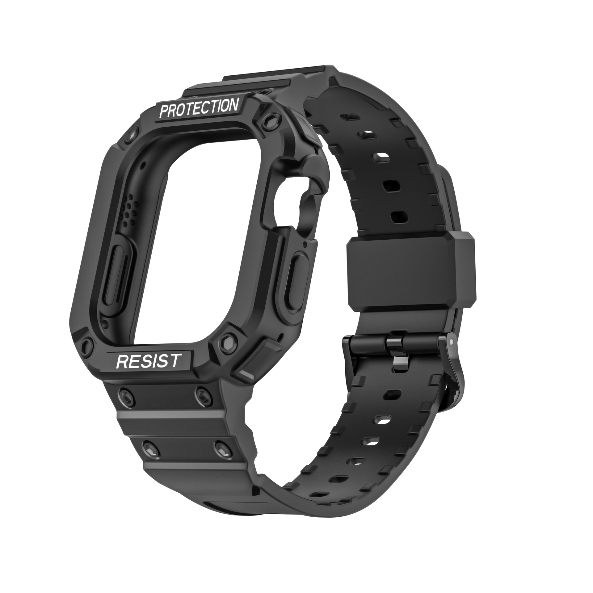 Picture of Suitable for Applewatch9Ultra2 Apple Watch Strap 49mm Pure Color Sports Tpu Integrated Strap Wholesale