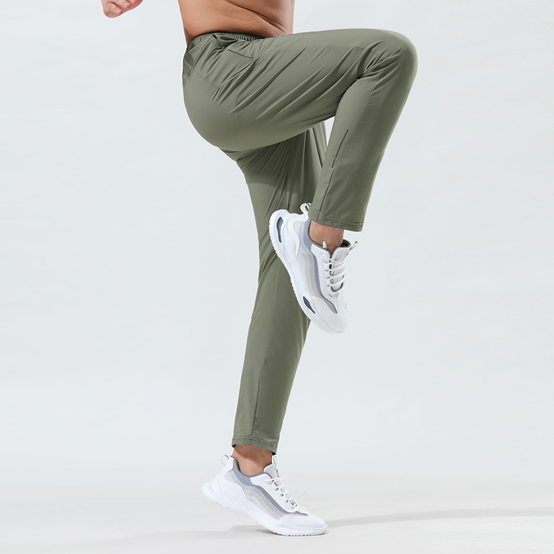 Picture of LULU Sports Quick-drying Pants Men's Loose Summer Thin Ice Silk Outdoor Running Fitness Yoga Leisure Training Pants