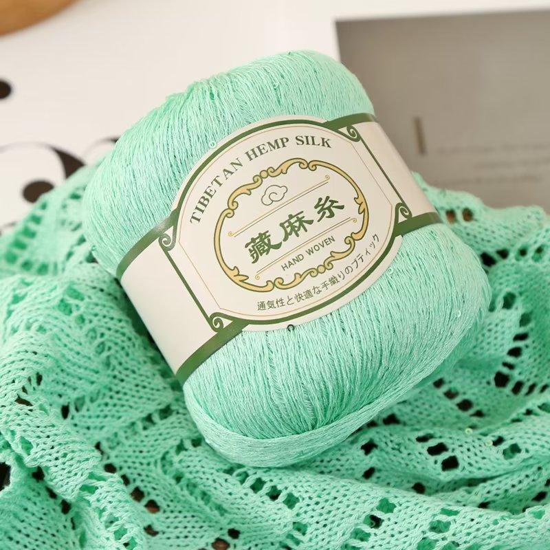 Sequin Xizang twine new linen lace thread summer short sleeve shawl soft foreign trade lace thread braided thread wholesale