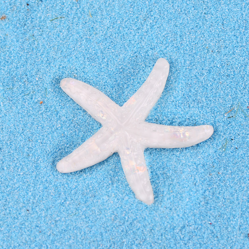 Picture of Crystal Starfish Shell Seascape Accessories Micro Landscape Resin DIY Mini Flat Ornaments Mobile Phone Case Jewelry