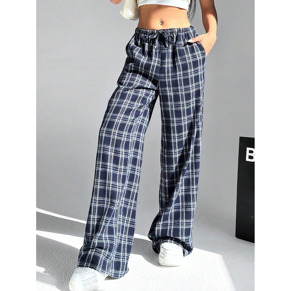 Picture of 2024 Spring and Autumn Spice Girls Women's New High Waist Wide Leg Pants Loose Slim Spice Girls Casual Pants Amazon