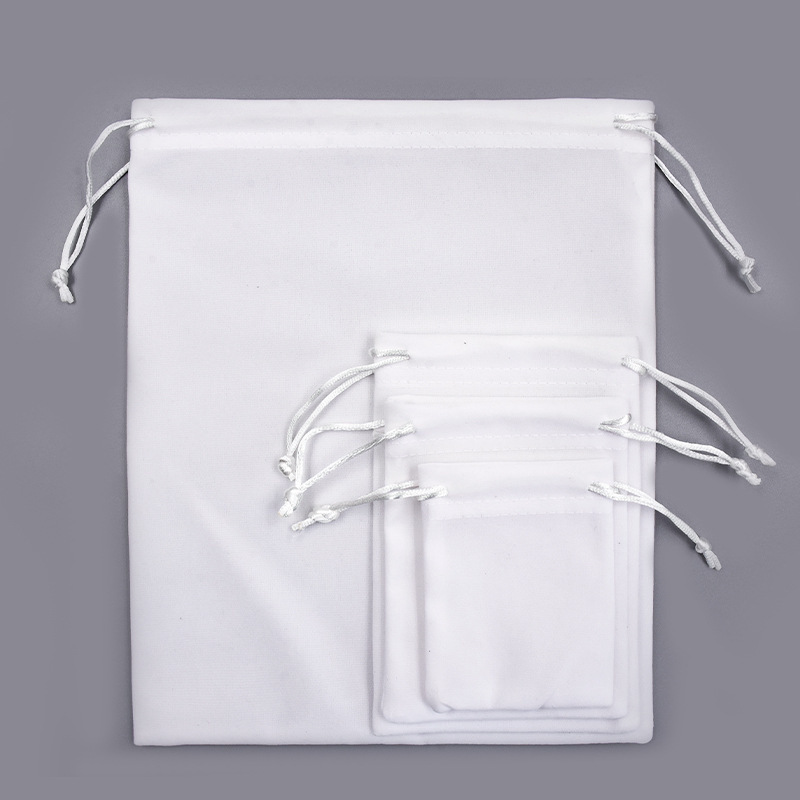 Picture of Factory wholesale simple wind large hair dryer storage bag jewelry dust bag flocking bag