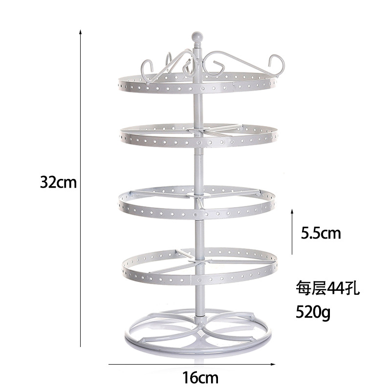 Picture of Iron Rotating Earring Rack Home Storage Jewelry Rack Earring Rack Desktop Stall Earring Rack Jewelry Display Rack