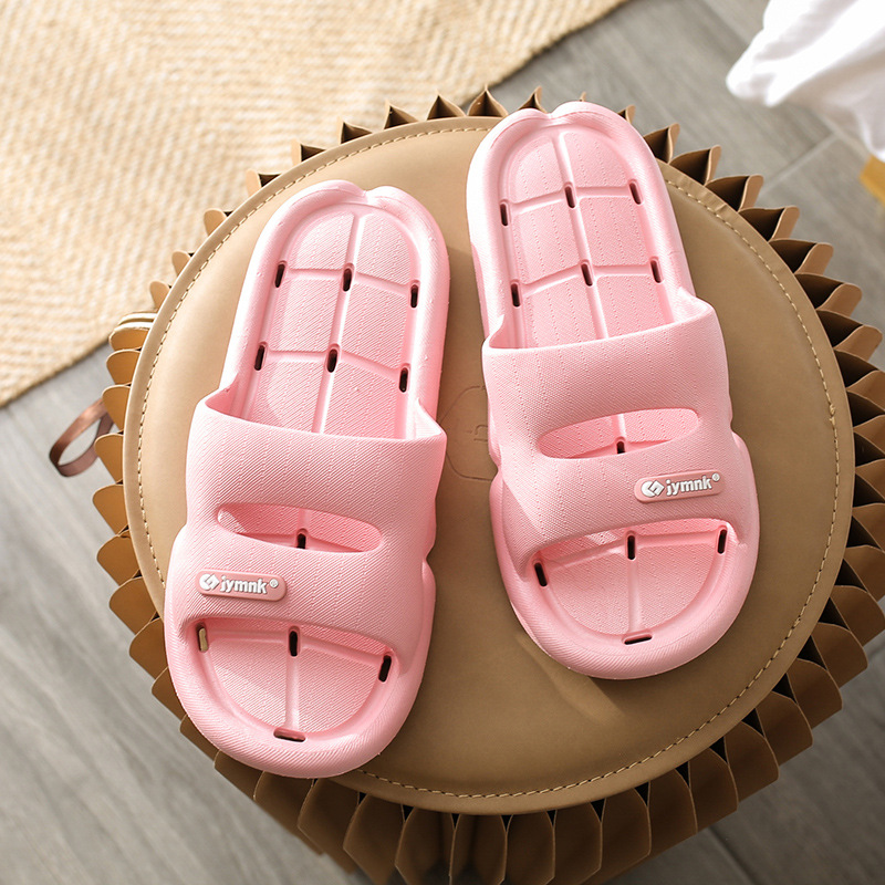 Picture of Monique home drag four seasons bath leaky slippers women's hollow non-slip couple bathroom quick-drying drain drag men