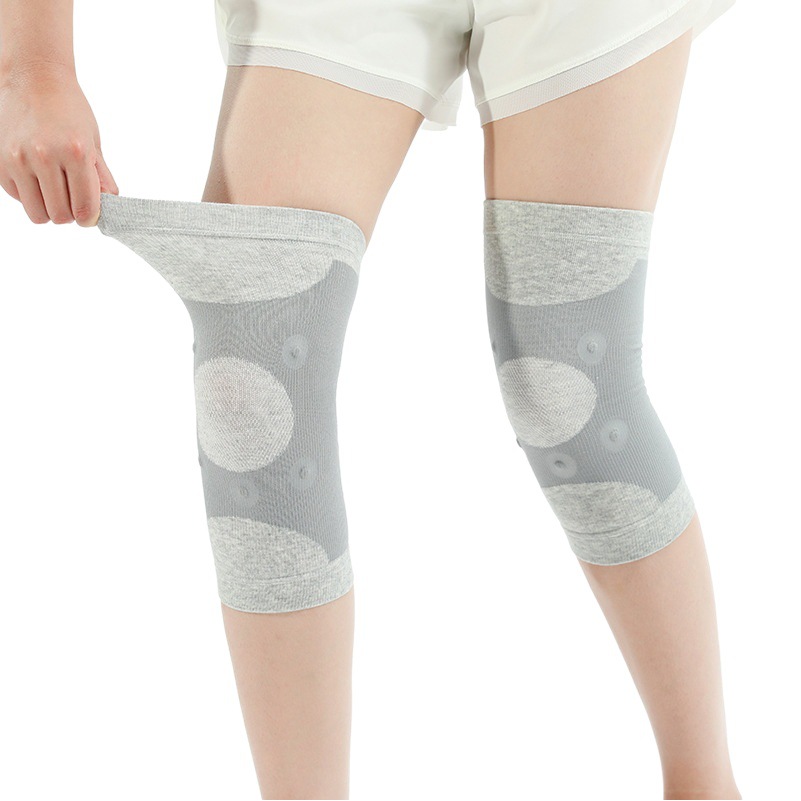 Magnet heating knee pad warm old cold leg high elastic leg pad autumn and winter knee joint protection knitted knee pad wholesale